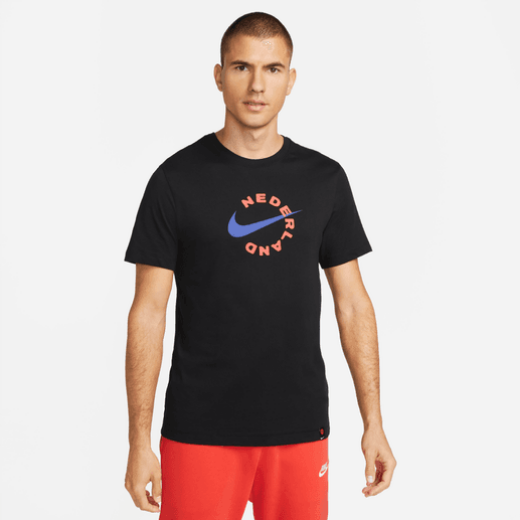Nike Netherlands Swoosh WC 2022 Tee - Black International Replica Mens Small Black - Third Coast Soccer