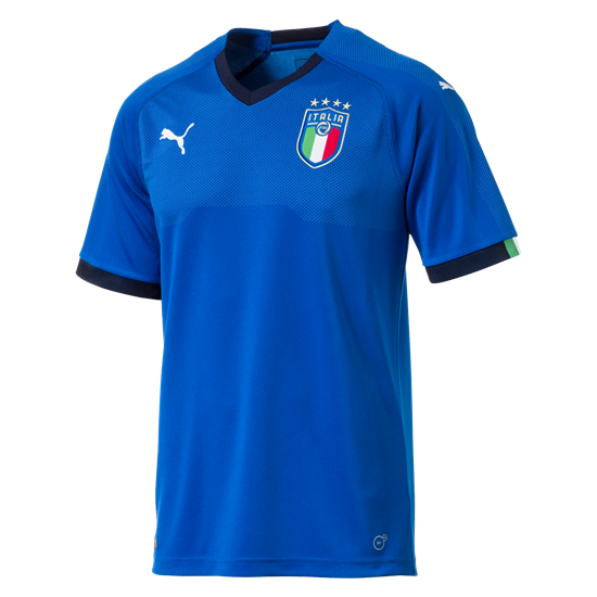 PUMA Italy Home Jersey 2018 International Replica Blue Mens Small - Third Coast Soccer