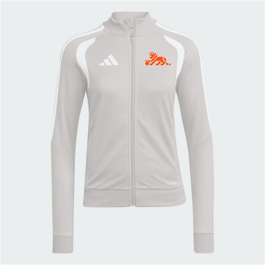 adidas LA Elite Women's Tiro 26 League Jacket - Grey Louisiana Elite Girls Gray Womens XSmall - Third Coast Soccer