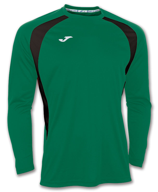 Joma Champion III Long-Sleeve Jersey Jerseys Green Medium/Black Youth Xxs/Xs - Third Coast Soccer
