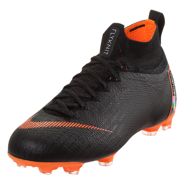 Nike Junior Superfly 6 Elite FG - Black/Total Orange/White Youth Firm Ground Black/Total Orange/White Youth 4 - Third Coast Soccer