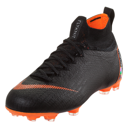Nike Junior Superfly 6 Elite FG - Black/Total Orange/White Youth Firm Ground Black/Total Orange/White Youth 4 - Third Coast Soccer