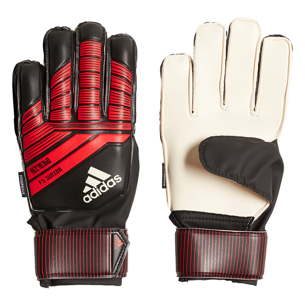 adidas Junior Predator FS Glove - Black/Red/White Gloves Black/Red/White Size 8 - Third Coast Soccer
