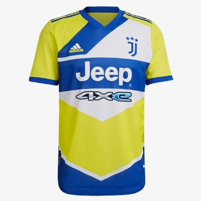 adidas Juventus Third Jersey 21/22 Club Replica Closeout Mens Small Shoyellow/Hi Res Blue - Third Coast Soccer