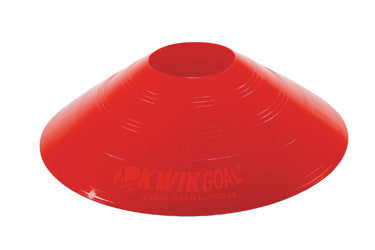 KWIKGOAL Small Disc Cones 25-Pack - Red Coaching Accessories Red Pack - Third Coast Soccer