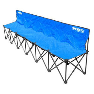 KwikGoal 6-Seat Kwik Bench - Blue Field Equipment Blue Each - Third Coast Soccer