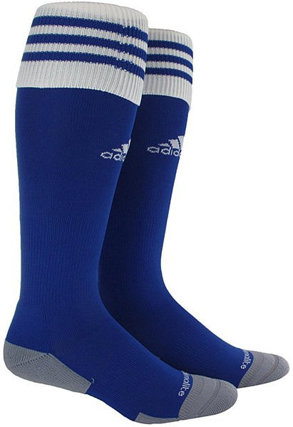 adidas Copa Zone Cushion II Soccer Sock Large - Cobalt/White Socks Large (11-13, 10-13, Etc.) Cobalt/White - Third Coast Soccer
