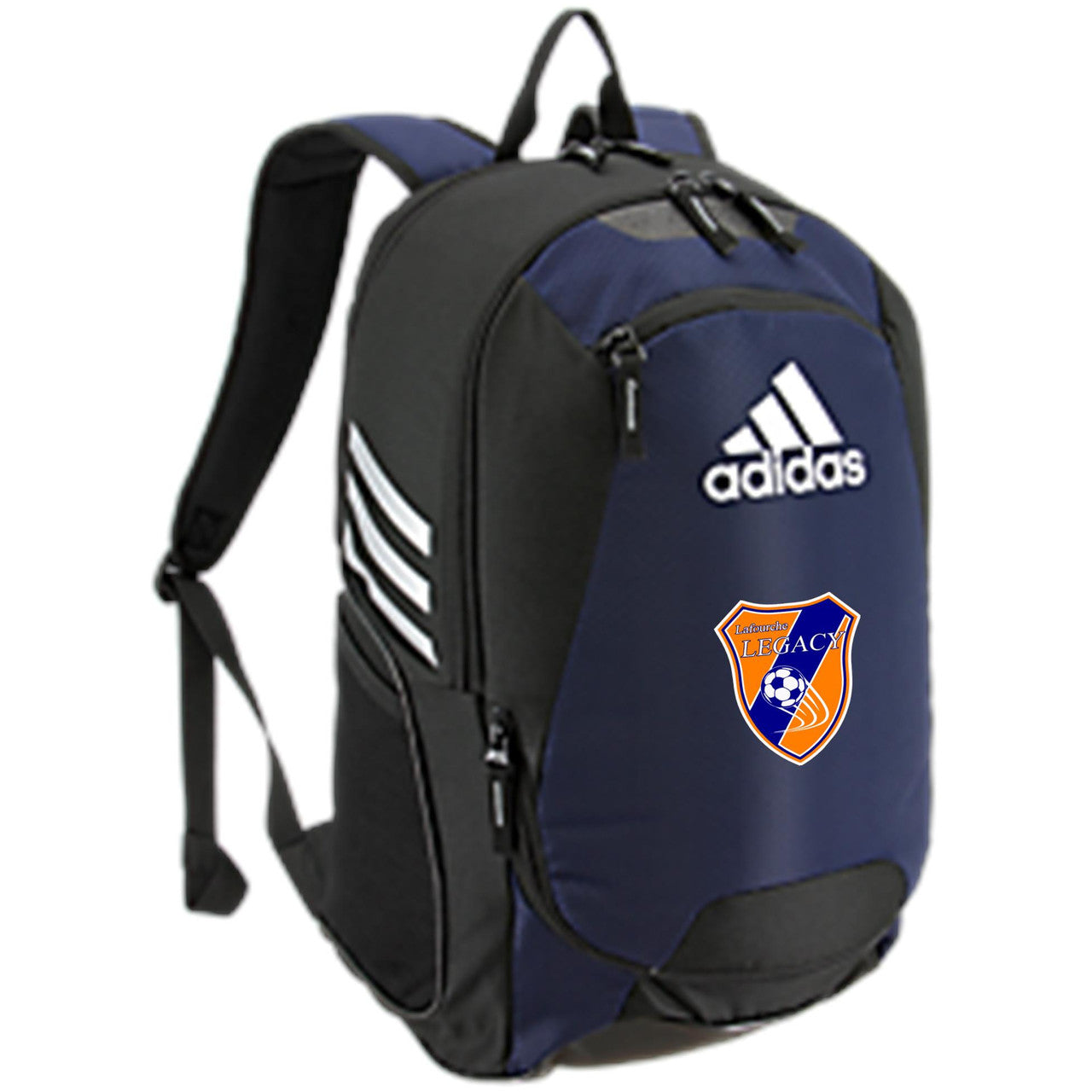 adidas Legacy Stadium II Backpack - Navy Lafourche Legacy Soccer Navy  - Third Coast Soccer