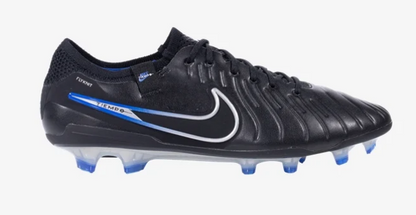 Nike Tiempo Legend 10 Elite FG - Black/Chrome/Hyper Royal Men's Footwear Closeout - Third Coast Soccer
