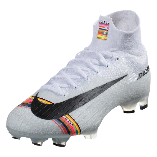 Nike Mercurial Superfly VI Elite SE FG - Pure Platinum/White/Black Mens Firm Ground Mens 6.5 Pure Platinum/Black/White - Third Coast Soccer