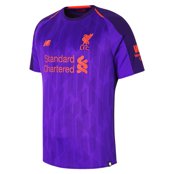 New Balance Liverpool Away Jersey 18/19 Club Replica Mens Small Deep Plum/Alpha Orange - Third Coast Soccer