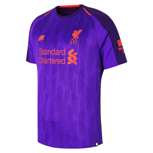 New Balance Liverpool Away Jersey 18/19 Club Replica Mens Small Deep Plum/Alpha Orange - Third Coast Soccer