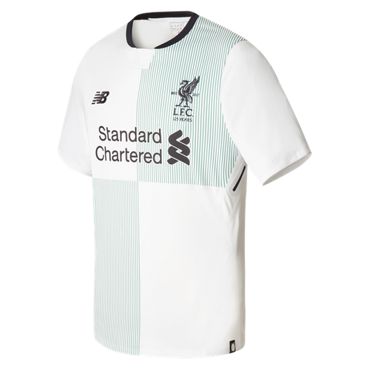 New Balance Liverpool Away Jersey 17/18 Replicas Mens Small White/Black - Third Coast Soccer