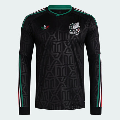 adidas Mexico LS Third Jersey 2026 International Replica Black Mens Small - Third Coast Soccer