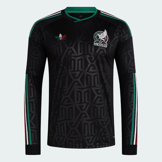 adidas Mexico LS Third Jersey 2026 International Replica Black Mens Small - Third Coast Soccer