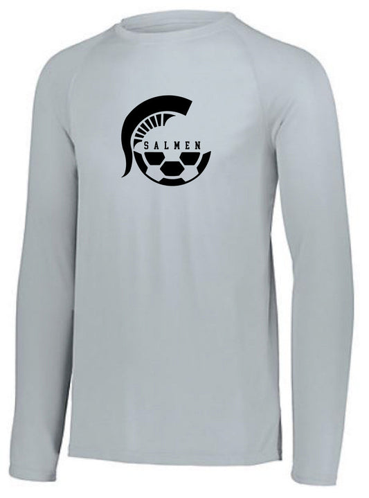 Augusta Salmen Men's LS Practice Jersey - Grey Salmen 23 Mens Small  - Third Coast Soccer
