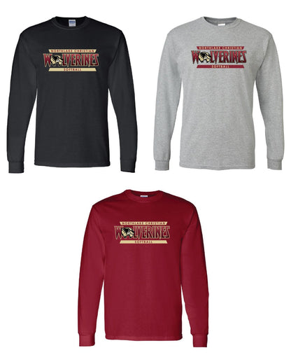 Northlake Christian Softball Long-Sleeve T-Shirt - Black, Sport Grey or Garnet NCS Softball   - Third Coast Soccer