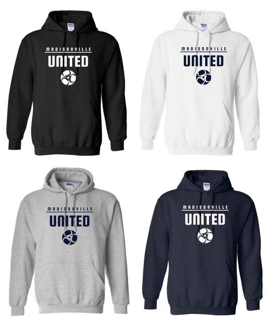 Madidsonville United Hoody - Black, Grey, Navy or White Madisonville United Spiritwear   - Third Coast Soccer
