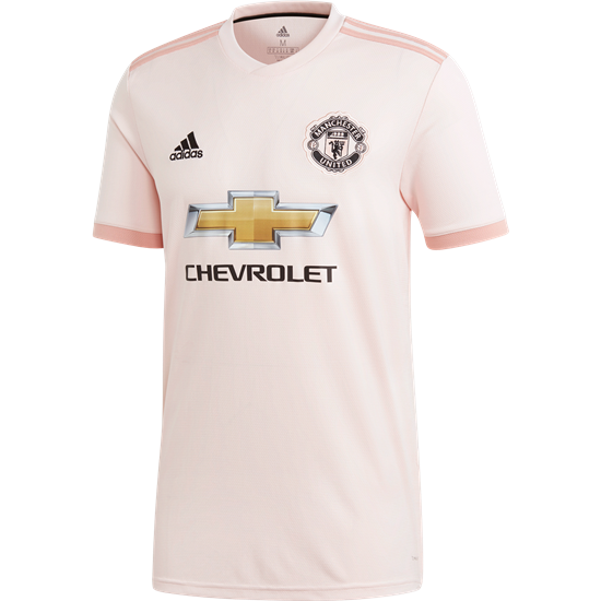 adidas Manchester United Away Jersey 18/19 Club Replica Mens Small Icepnk/Trapn - Third Coast Soccer
