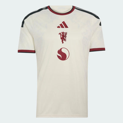 adidas Manchester United Third Jersey 26/27 Club Replica Ivory/Ice Blue Mens Small - Third Coast Soccer