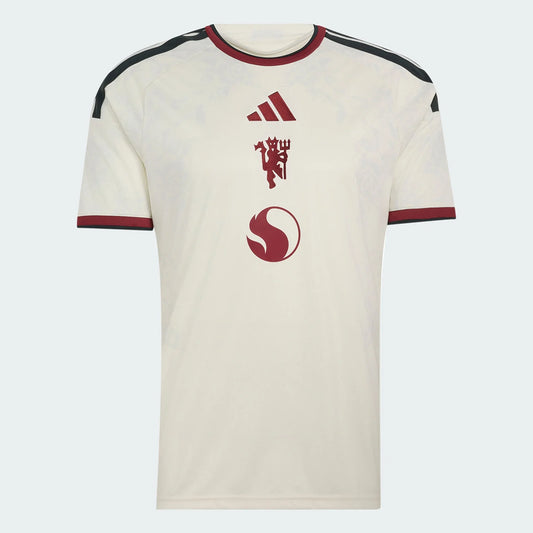 adidas Manchester United Third Jersey 26/27 Club Replica Ivory/Ice Blue Mens Small - Third Coast Soccer
