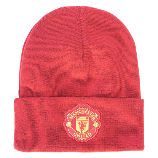 adidas Manchester United 3-Stripe Beanie Club Replica Real Red/Black  - Third Coast Soccer