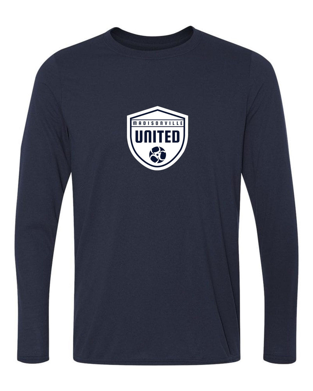 Madisonville United Long-Sleeve T-Shirt Madisonville United Spiritwear Mens Medium Navy - Third Coast Soccer