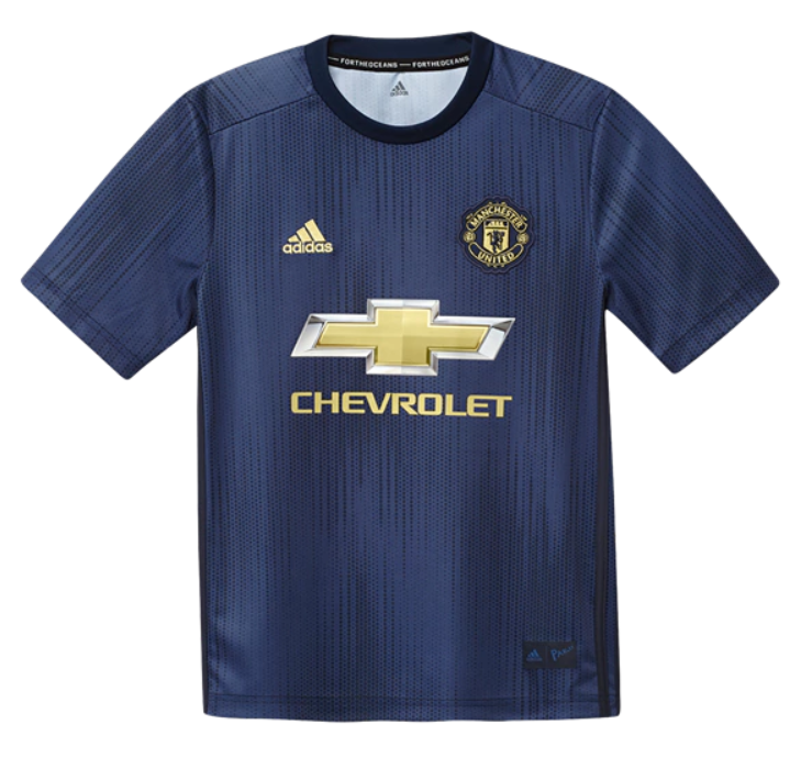 adidas Youth Manchester United 3rd Jersey 18/19 Club Replica Collegiatenavy/Mattenavy/Gold Youth Small - Third Coast Soccer