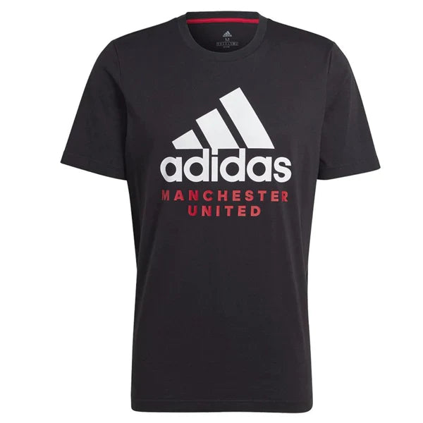 adidas Manchester United DNA Graphic Tee - Black Club Replica   - Third Coast Soccer