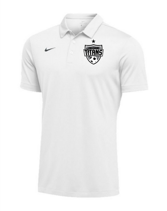 Nike Lakeshore Team Polo - White Polos Mens Small  - Third Coast Soccer