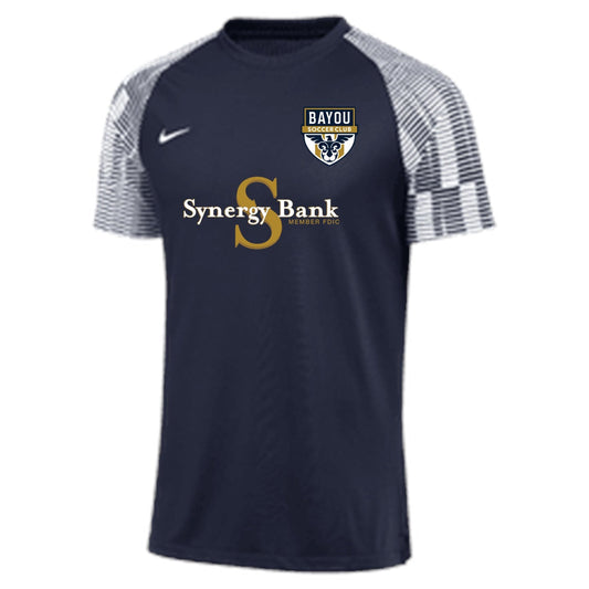 Nike Bayou SC Youth Academy Jersey - Navy Bayou Soccer Club 23-25 Youth Small College Navy/White - Third Coast Soccer