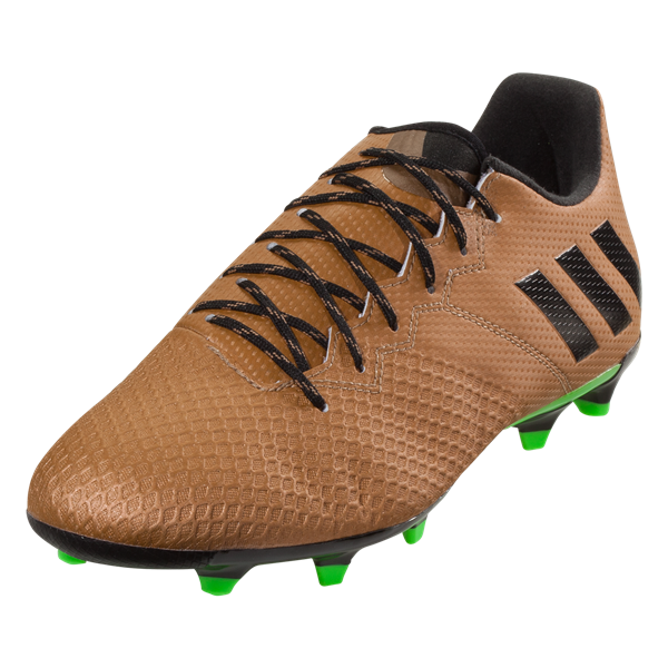 adidas Messi 16.3 Fg - Copper Metallic/Black Mens Firm Ground Coppmt/Cblack/Sgreen Mens 6.5 - Third Coast Soccer