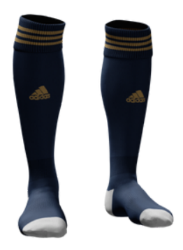 adidas Holy Cross mi Condivo Sock Holy Cross Middle/High School Navy/Gold Small (1Y-4Y) - Third Coast Soccer
