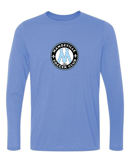 MSC Shield Long-Sleeve T-Shirt - Black, Grey Or Light Blue MSC Spiritwear Blue Mens Small - Third Coast Soccer