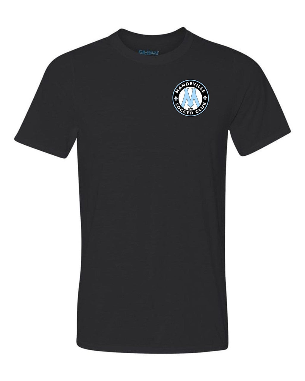 MSC Shield Short Sleeve T-Shirt - Black, Grey Or Light Blue MSC Spiritwear Black Mens Small - Third Coast Soccer