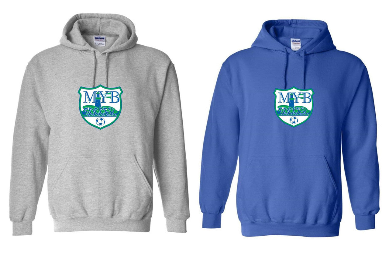 MYB Hooded Sweatshirt - Grey or Royal MYB Spiritwear Mens Small Royal - Third Coast Soccer