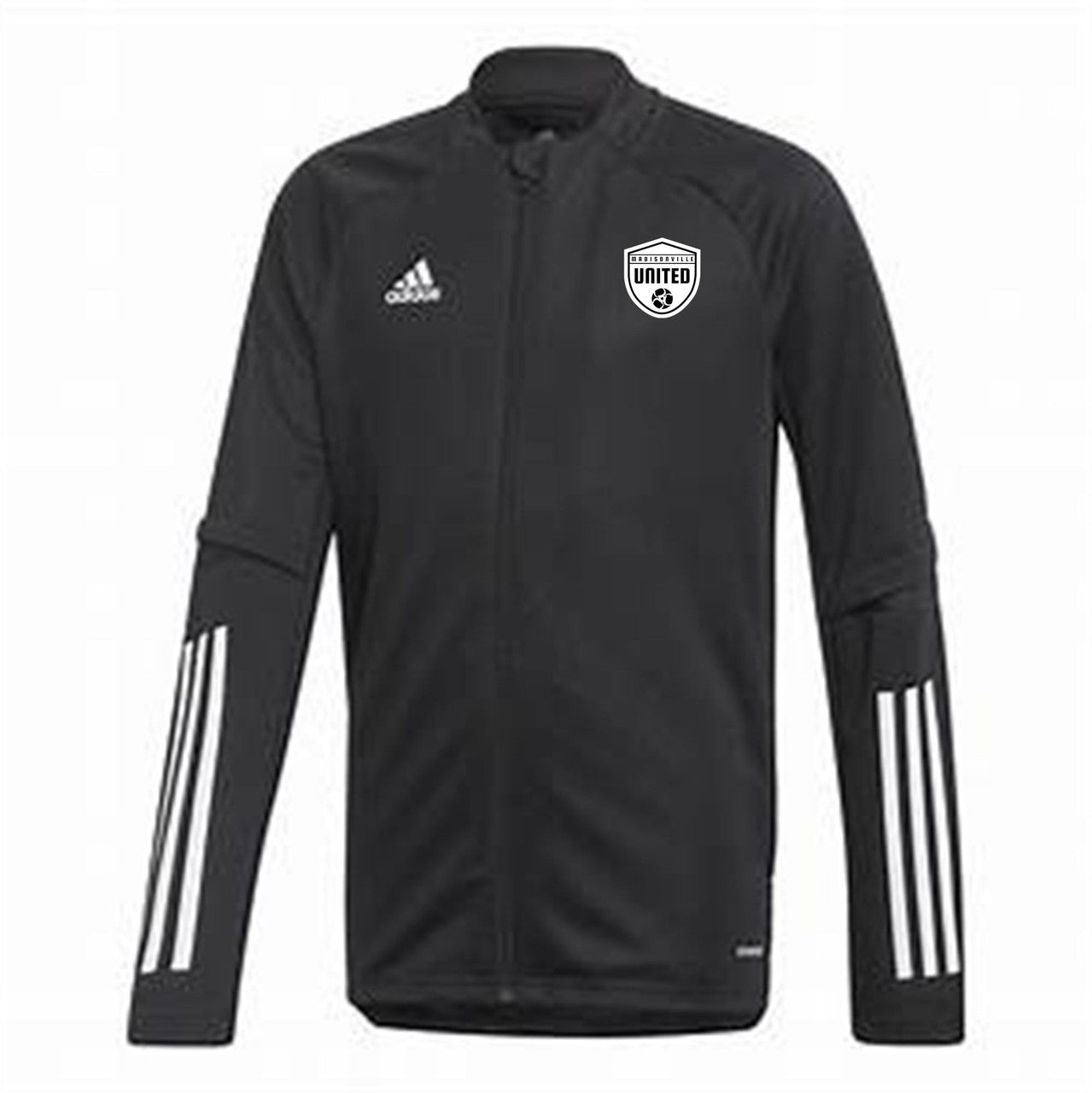 adidas Madisonville United Men's Condivo 20 Training Jacket - Black Madisonville Youth Boosters Mens Small Black/White - Third Coast Soccer