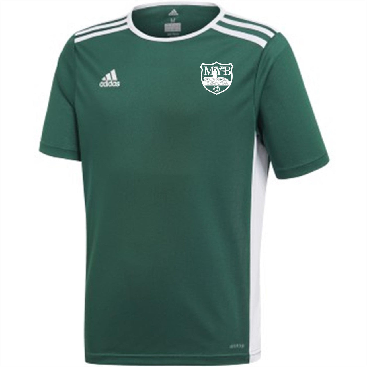 adidas MYB Recreational Youth Entrada 18 Jersey - Green MYB Rec   - Third Coast Soccer