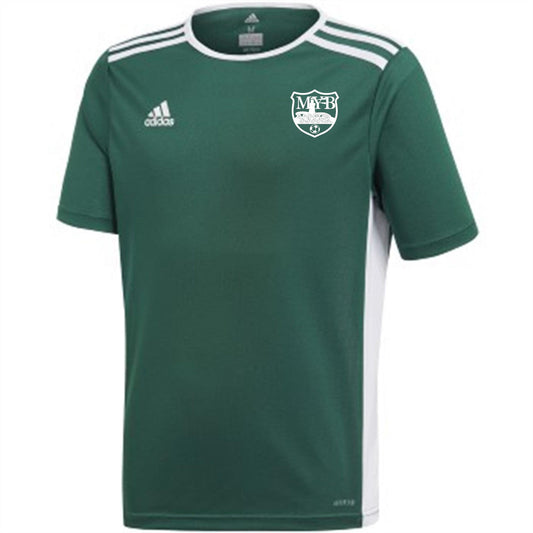 adidas MYB Recreational Youth Entrada 18 Jersey - Green MYB Rec   - Third Coast Soccer