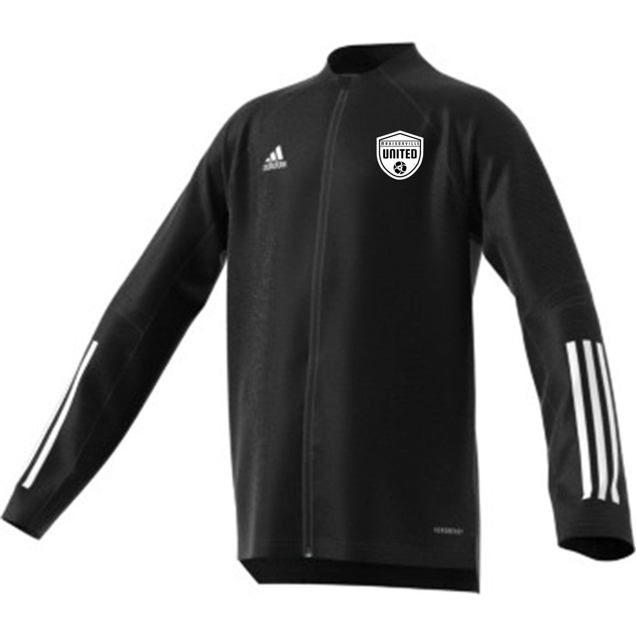 adidas Madisonville United Youth Condivo 20 Training Jacket - Black Madisonville Youth Boosters Youth Small Black/White - Third Coast Soccer