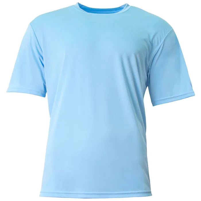 A4 Youth Cooling Performance Crew Training Jersey Sky Blue Youth XSmall - Third Coast Soccer