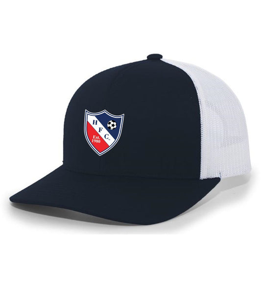TCS HFC Trucker Hat HFC Spirtwear Red/White Leather Patch - Third Coast Soccer