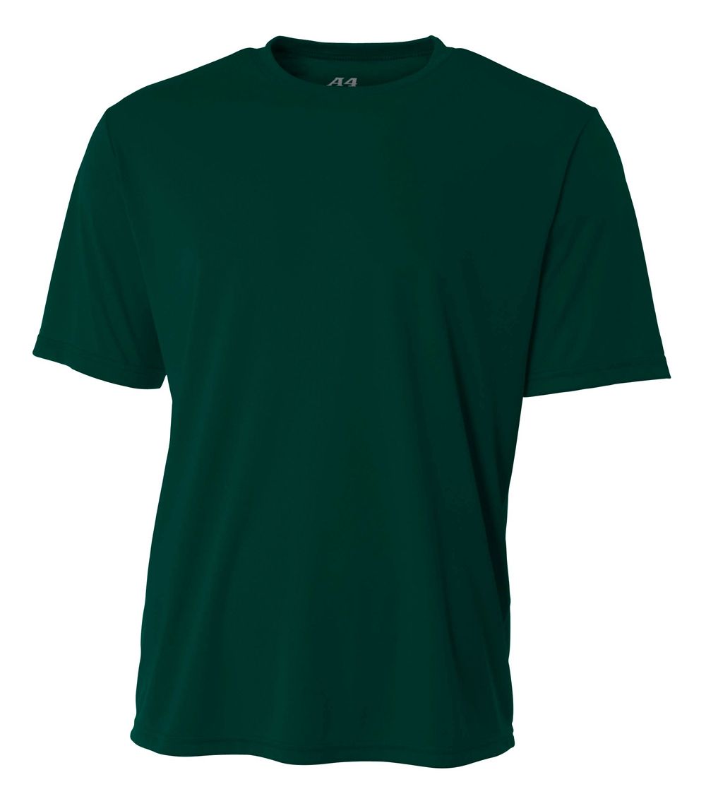 A4 Youth Cooling Performance Crew Training Jersey Forest Youth XSmall - Third Coast Soccer