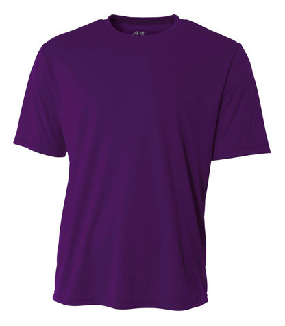 A4 Youth Cooling Performance Crew Training Jersey Purple Youth XSmall - Third Coast Soccer