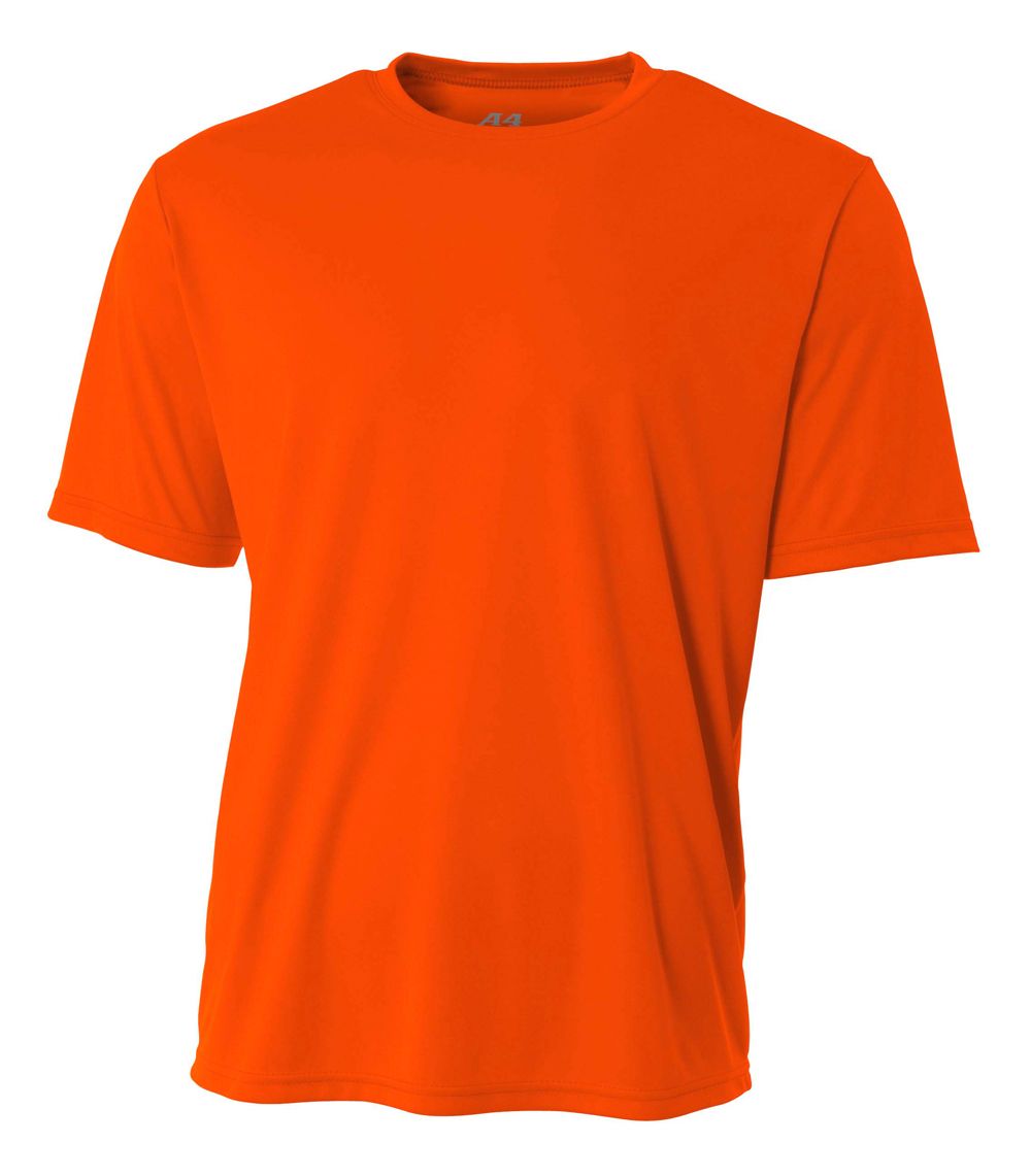 A4 Youth Cooling Performance Crew Training Jersey Safety Orange Youth Xsmall - Third Coast Soccer