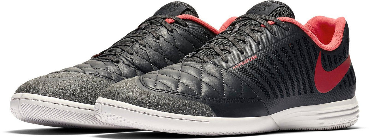 Nike FC247 Lunar Gato II IC - Anthracite/Platinum Tint/Black/Ember Glow Mens Indoor Mens 6.5 Anthracite/Ember Glow/Platinum - Third Coast Soccer