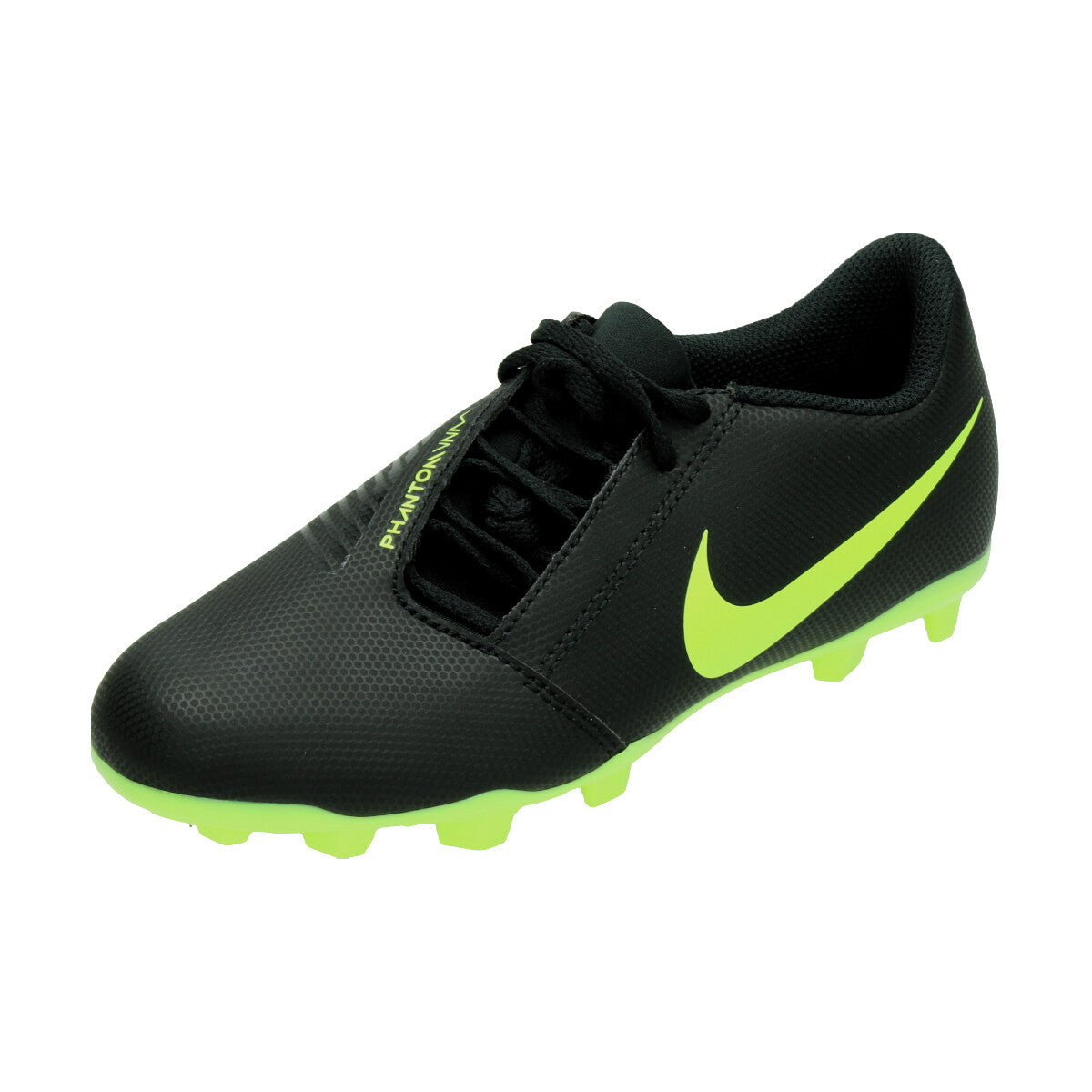 Nike Junior Phantom Venom Club FG - Black/Volt Youth Firm Ground Youth 10 Black/Volt - Third Coast Soccer