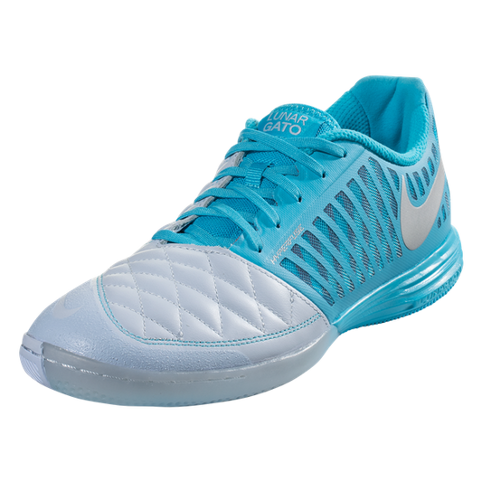 Nike Lunar Gato II IC - Half Blue/Metallic Silver/Blue Fury Mens Indoor Mens 6.5 Half Blue/Metallic Silver/Blue - Third Coast Soccer