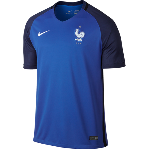 Nike France 2016 Home Stadium Jersey International Replica Hyper Cobalt/White Mens Small - Third Coast Soccer