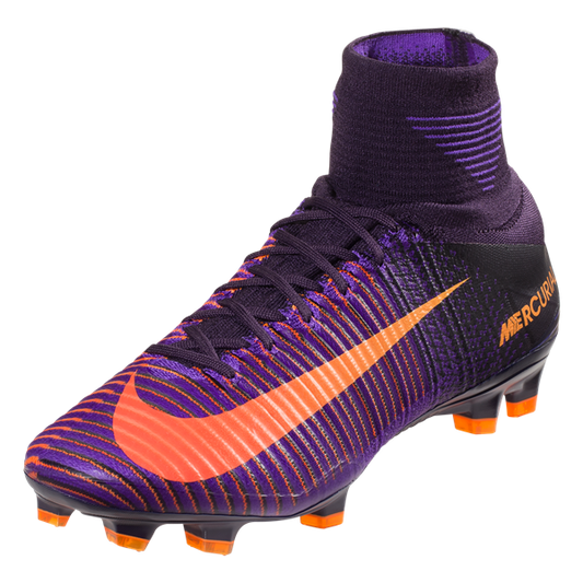 Nike Mercurial Superfly V Fg - Purple Dynasty/Bright Citrus/Hyper Grape Mens Firm Ground Purple Dynasty/Bright Citrus-H Mens 9 - Third Coast Soccer